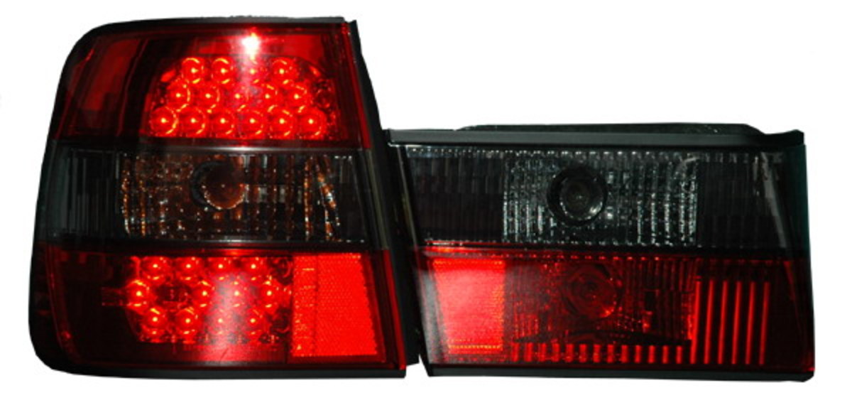 1988-1995 E34 LED 晶鑽紅黑紅 尾燈 (缺貨)