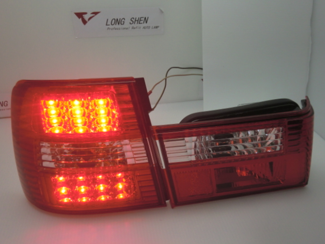 1988-1995 E34 LED 晶鑽紅白 尾燈 紅白紅