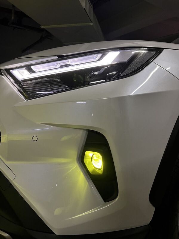 2021/12-2025 RAV4 5.5代 魚眼 霧燈 內建LED模組 黃光