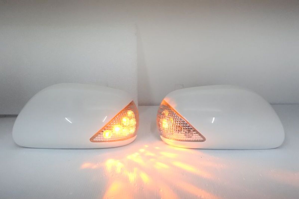 2006-2014/08 YARIS LED 後視鏡 燈條 外蓋 烤漆白 