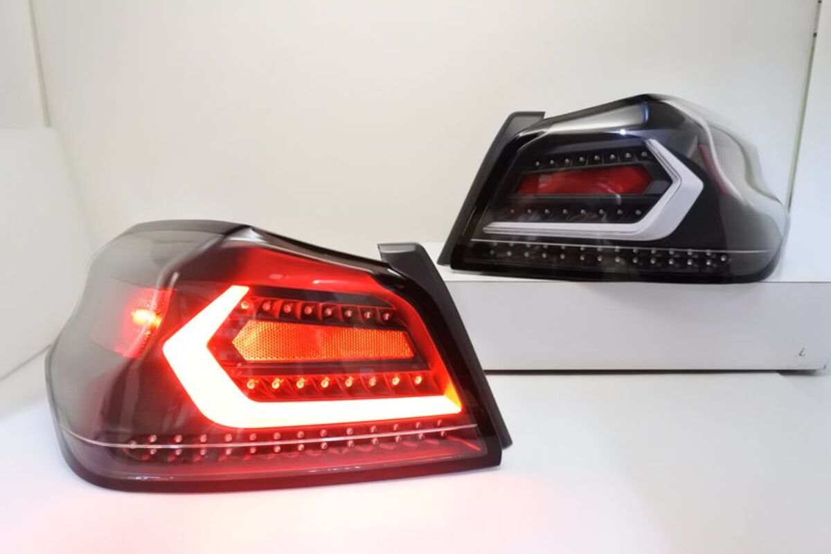 2014/05-2020 WRX LED光條 白導光 黑底透明殼 尾燈