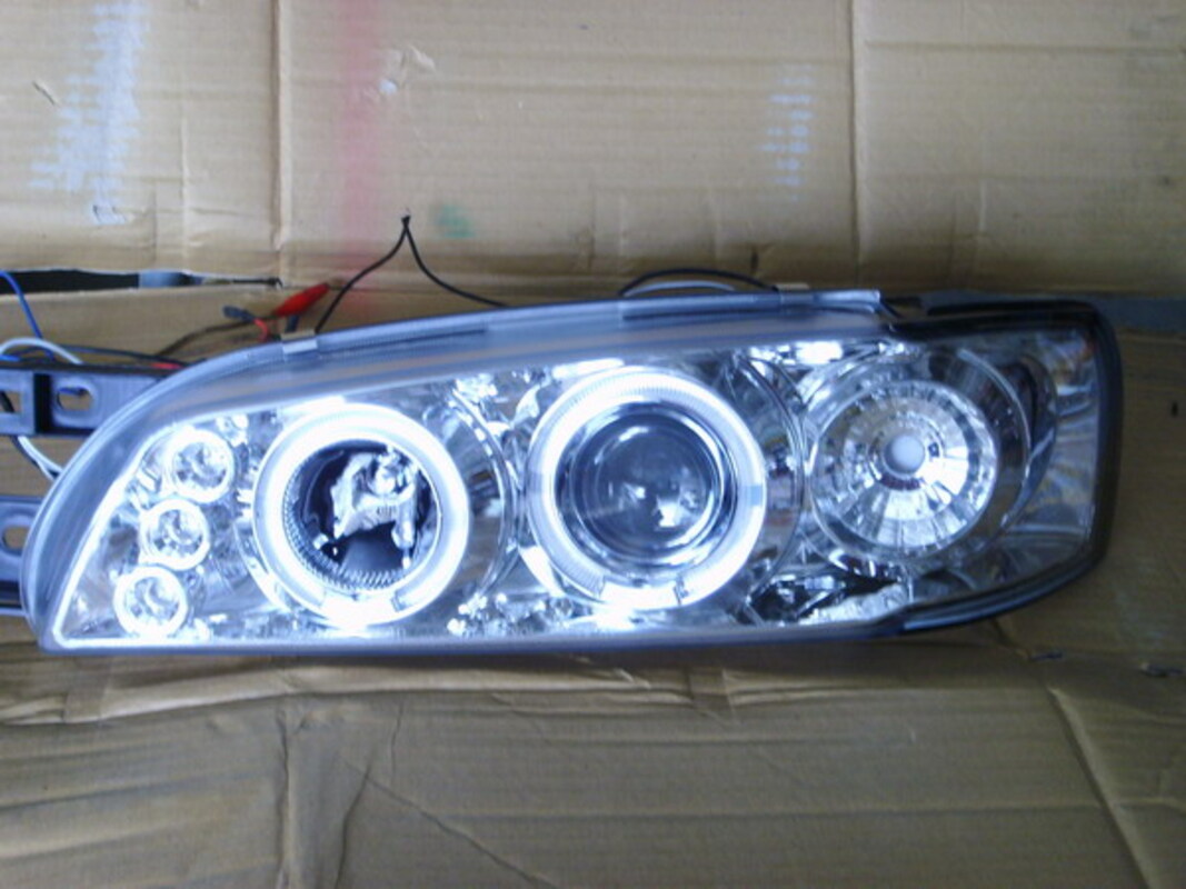 1997-2002/09 IMPREZA 一體式晶鑽光圈魚眼 大燈