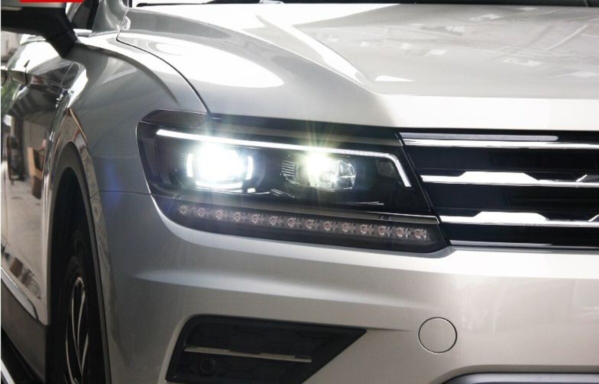 2016/09-2025/05 TIGUAN 黑框魚眼 大燈 內建式LED 序列式方向燈