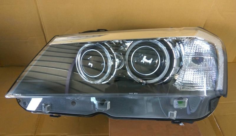 2011-2013 F25 X3 原廠型魚眼 大燈 (HID空件 沿用原車HID燈管和安定器.無轉向)