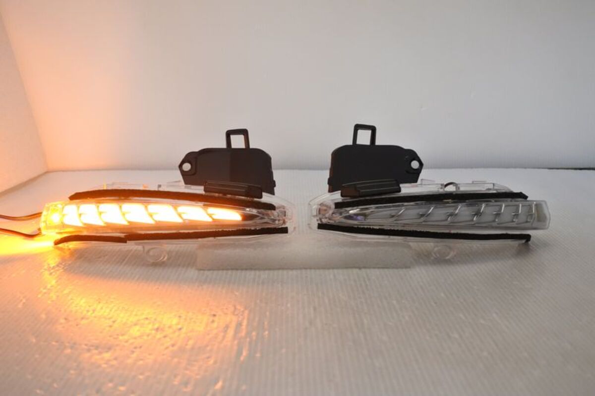 2015-ALPHARD 阿法 LED 後視鏡燈條 野馬型 三段式 小燈 照地燈 序列式方向燈