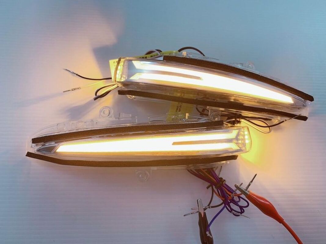 2019-2021 RAV4 5代 LED 後視鏡燈條 缺口型 三段式 小燈 照地燈 序列式方向燈