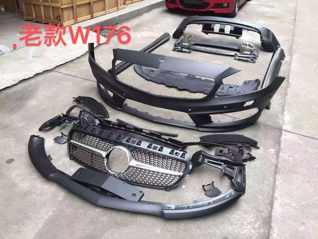 2015/11-2018/08 W176 A-CLASS 升級新款 空力套件 前中後 素材