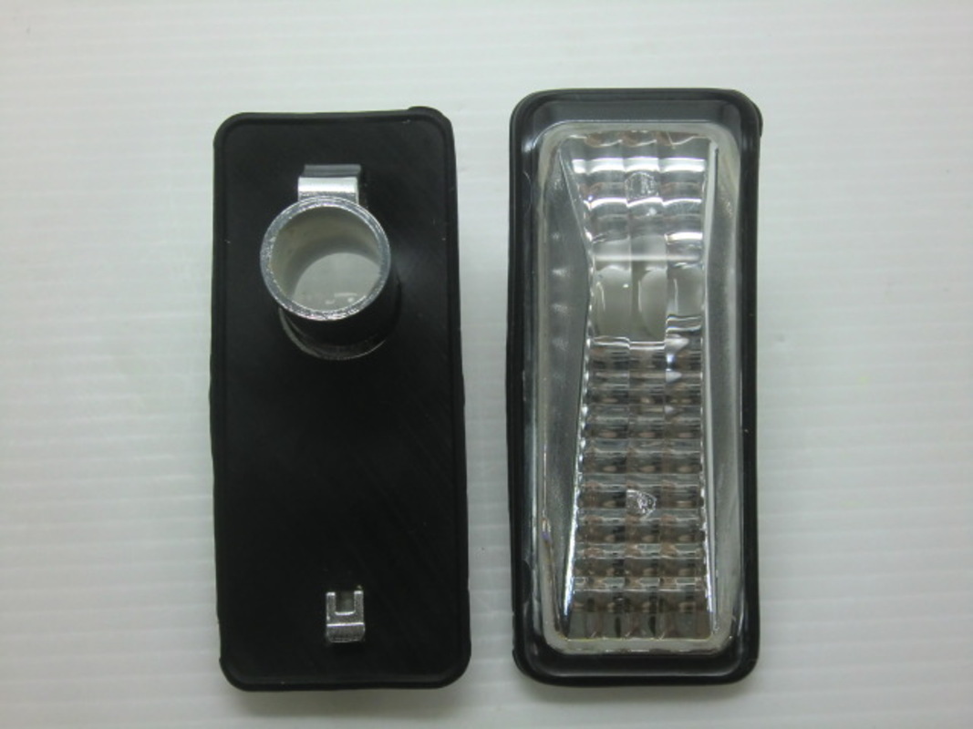 通用型 側燈 白殼 凸面 6CM*3CM